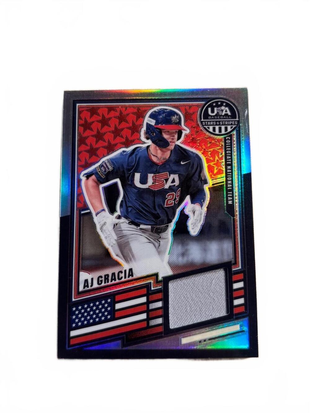 2026 Panini USA Baseball Stars & Stripes AJ Gracia Collegiat